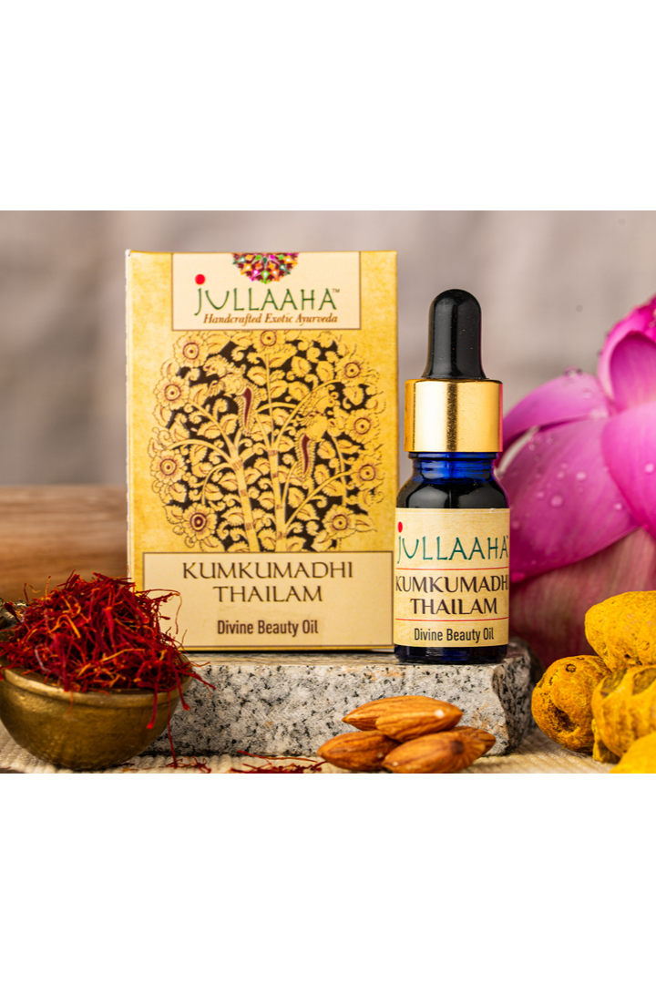 Ruby Heart Dragon エッセンシャルオイル 5ml スザンナ Jullaaha Kumkumadhi Thailam - Divine Beauty Oil – Jullaaha Store