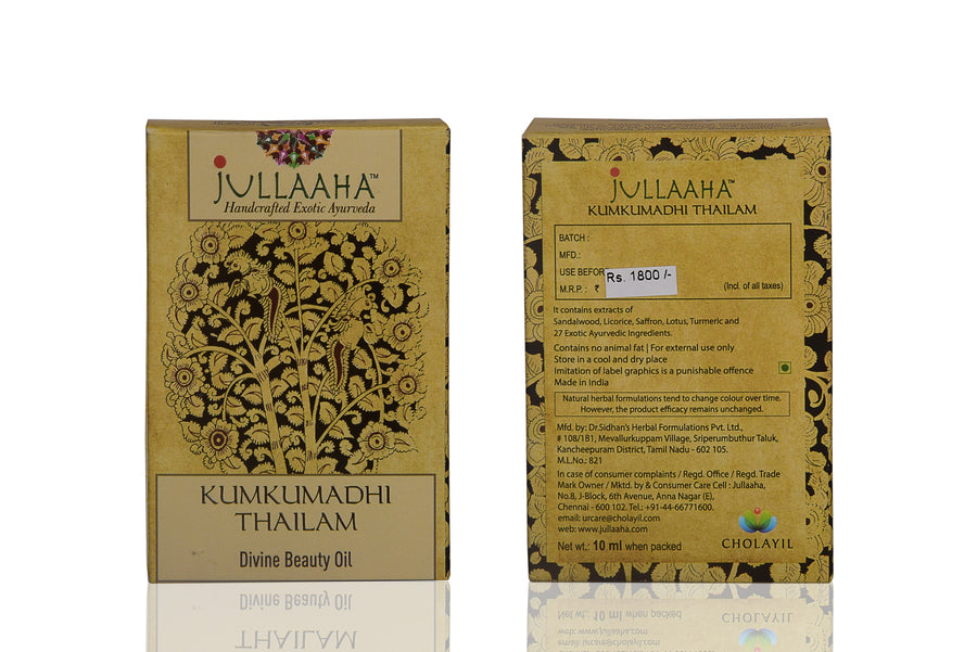 Jullaaha Kumkumadhi Thailam - Divine Beauty Oil